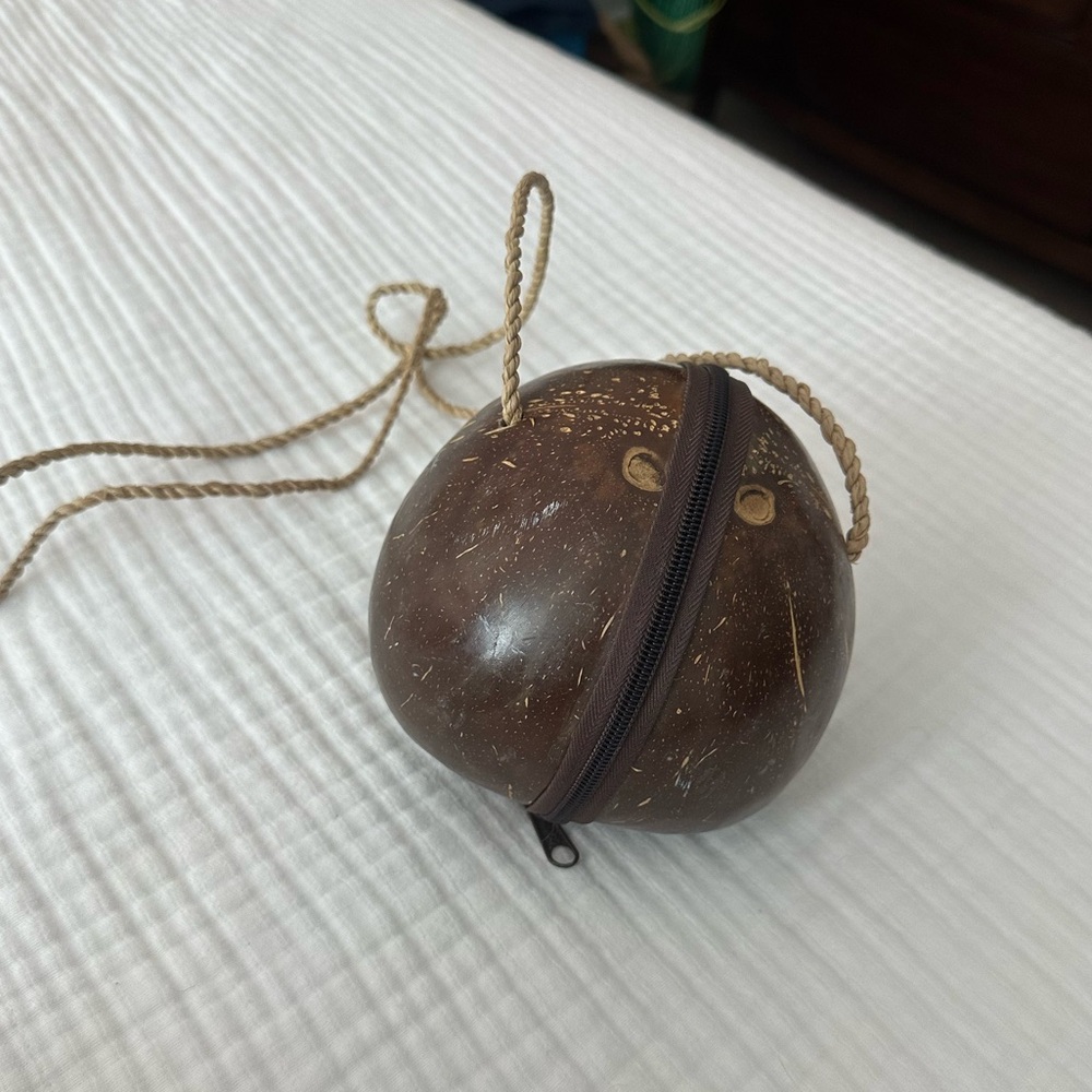 Coconut Shell Crossbody bag. Lowest price on Posh!